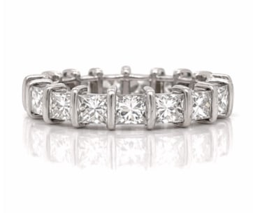 Platinum 3.40 Ct. Princess-cut Diamond Eternity Band (1 of 1)