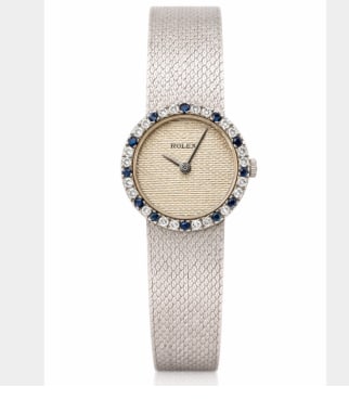 ROLEX 14K White Gold Ladies Watch: 14K White Gold; elegant vintage Ladies timepiece by Rolex.