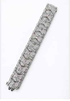 18K White Gold 23.00 Ct. Diamond Bracelet (1 of 1)
