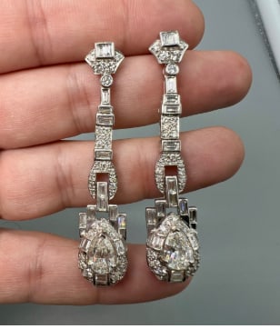 SOPHIA D. Platinum 6.70 Ct. Diamond Earrings (1 of 1)