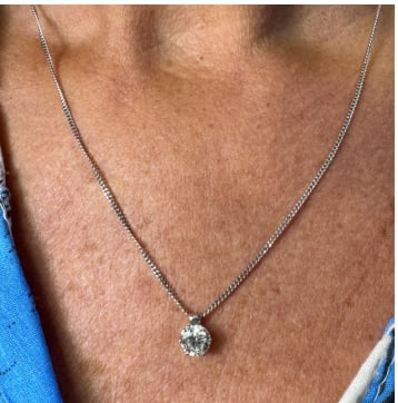 18K White Gold 1.30 Ct. Diamond Necklace (1 of 1)