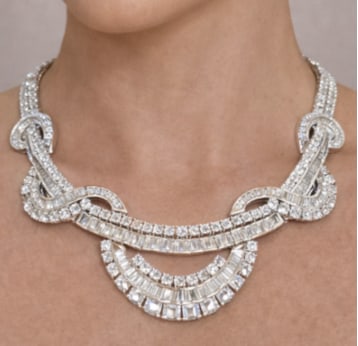 18K White Gold 33.30 Ct. Diamond Necklace (1 of 1)