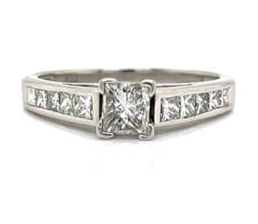 14K Yellow Gold Garnet & Diamond Ring (1 of 1)