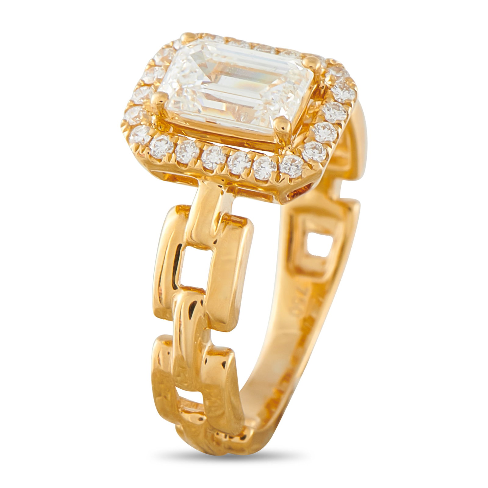 18K Yellow Gold 1.25ct Diamond Ring ALR-20068-Y: 18K Yellow Gold 1.25ct Diamond Ring ALR-20068-Y