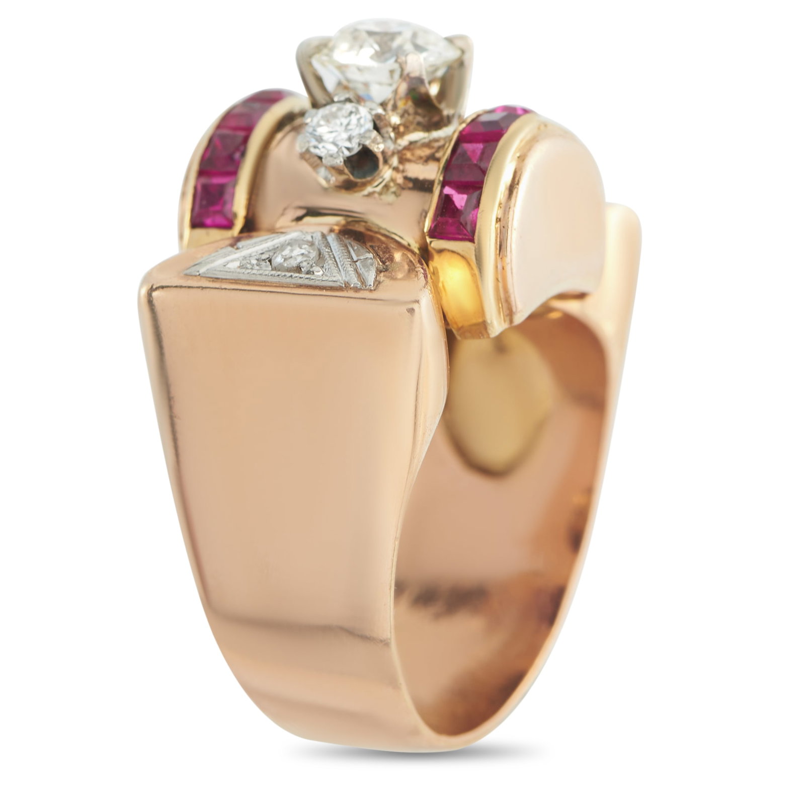 18K Rose Gold 0.80ct Diamond Ring MF56-031726 (1 of 1)