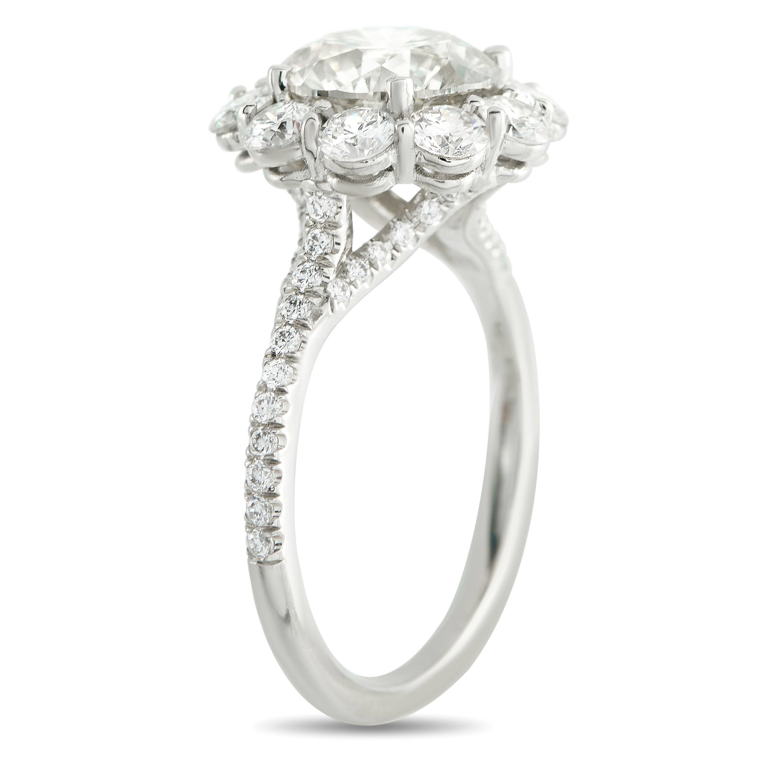 18K White Gold 3.74ct Diamond Ring MF54-031726 (1 of 1)