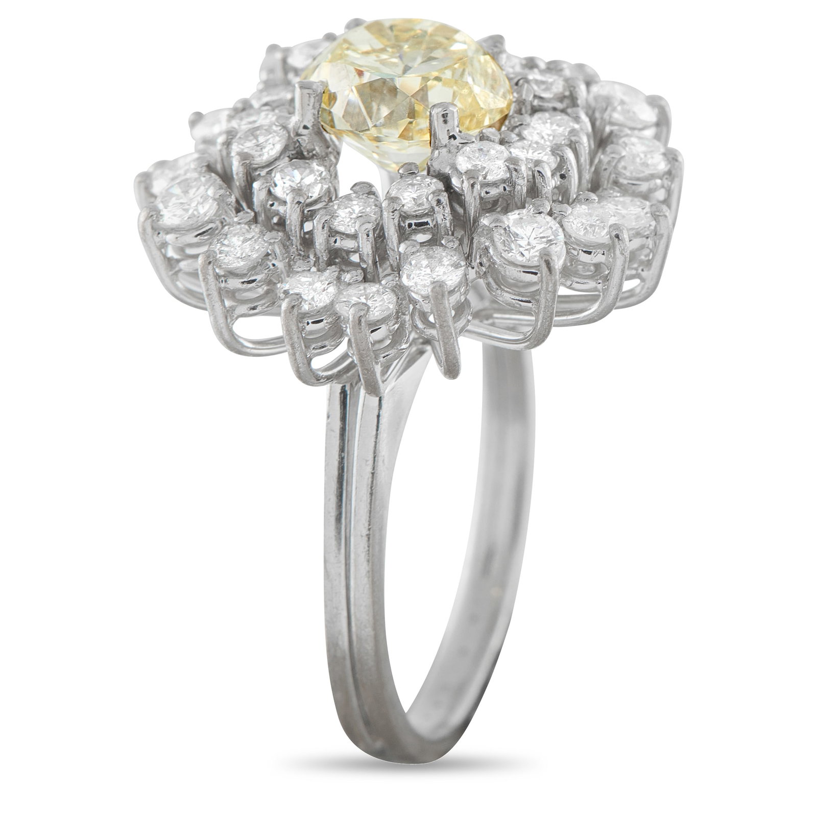 18K White Gold 3.91ct Diamond Ring MF51-031726 (1 of 1)