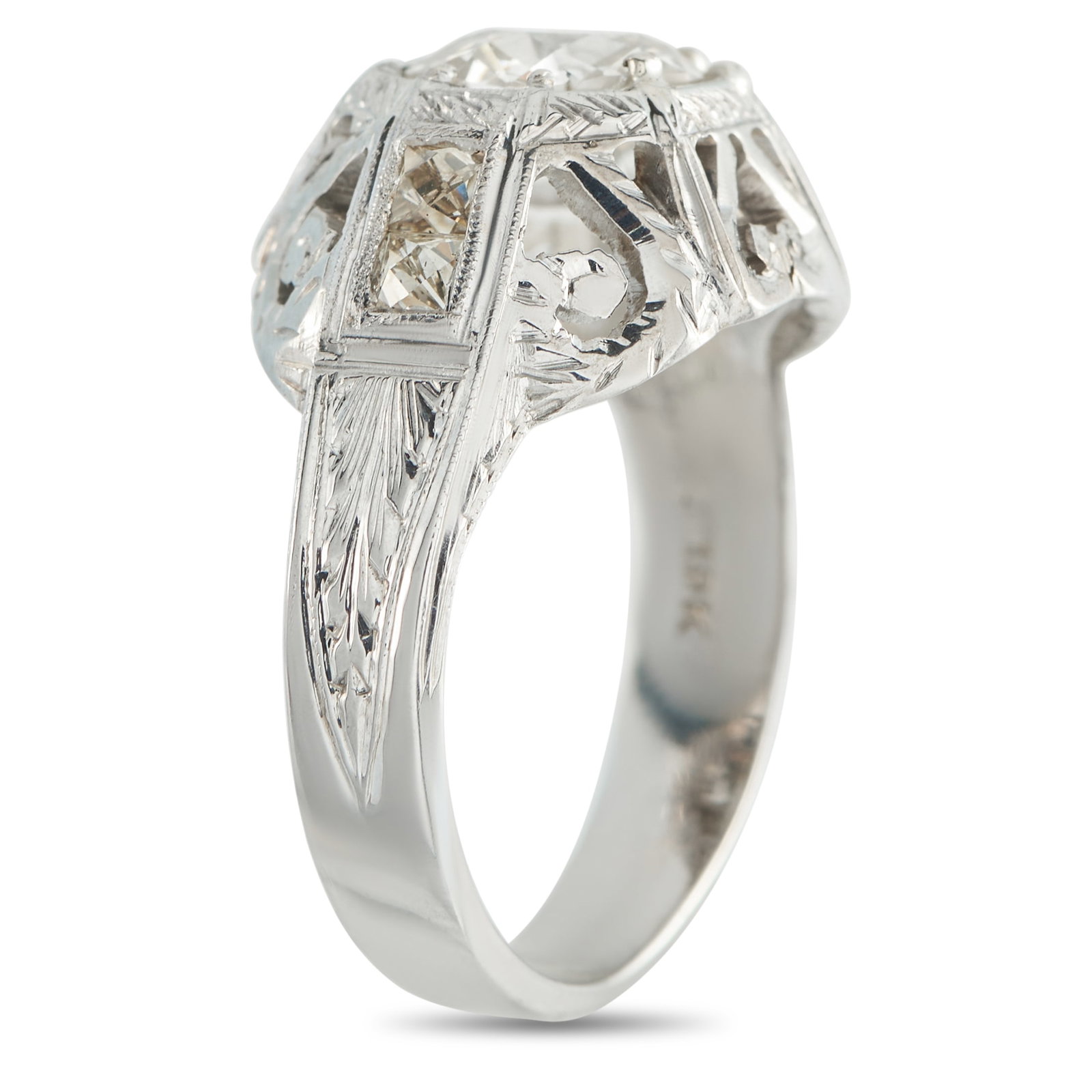 18K White Gold 1.41ct Diamond Ring MF48-031726 (1 of 1)