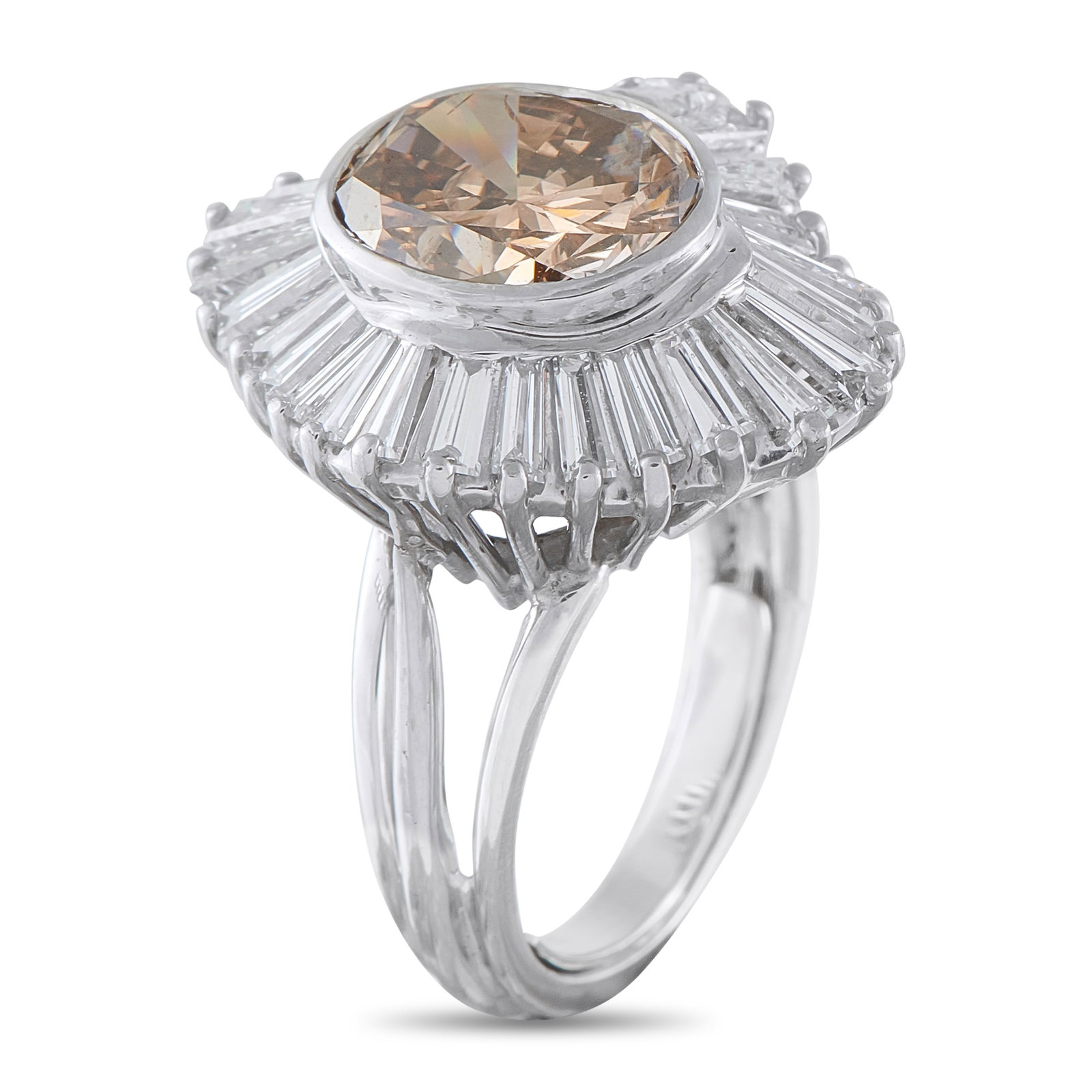 Platinum 5.82ct Diamond Ballerina Ring MF39-031726 (1 of 1)