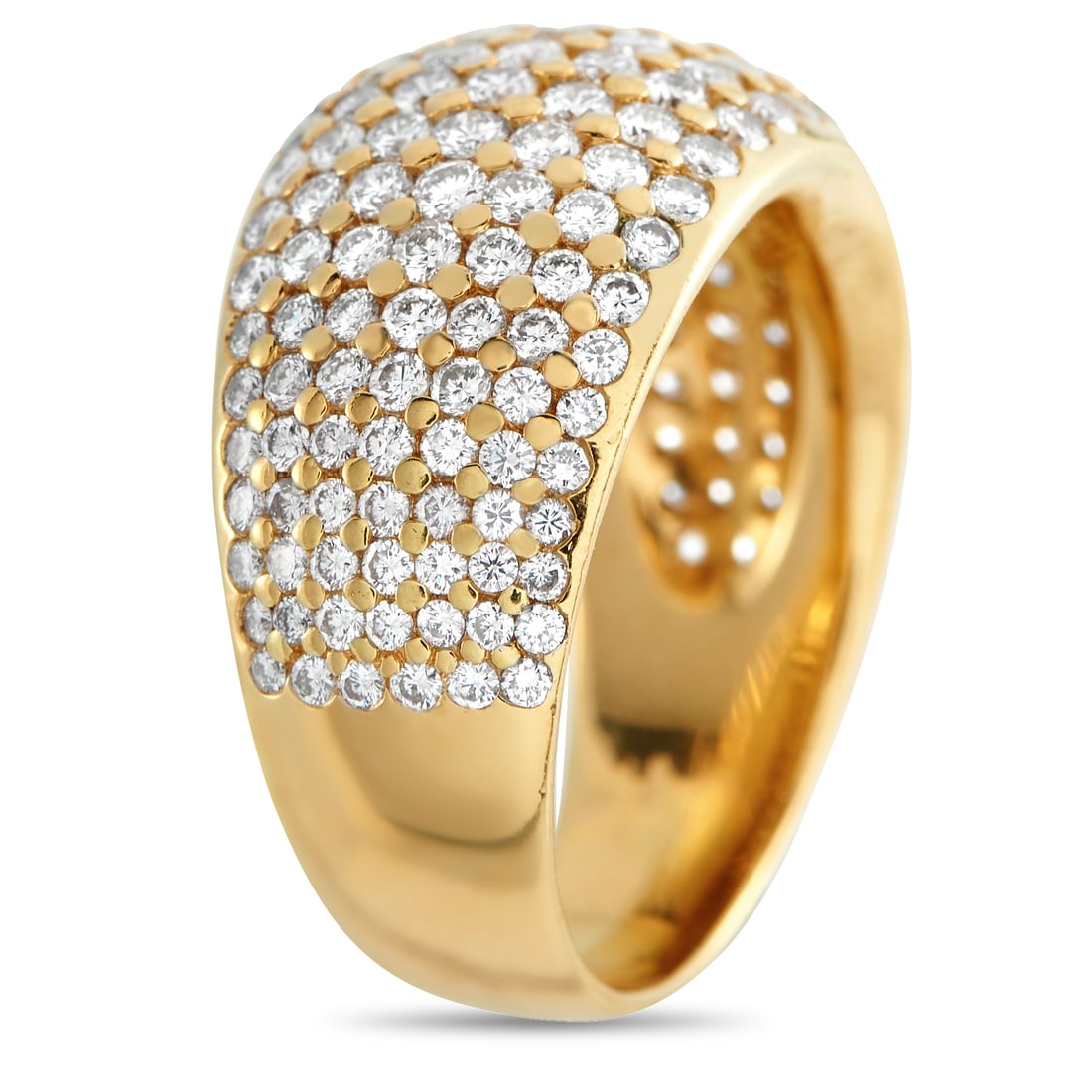 18K Yellow Gold 1.25ct Diamond Pave Dome Ring MF20-031726 (1 of 1)