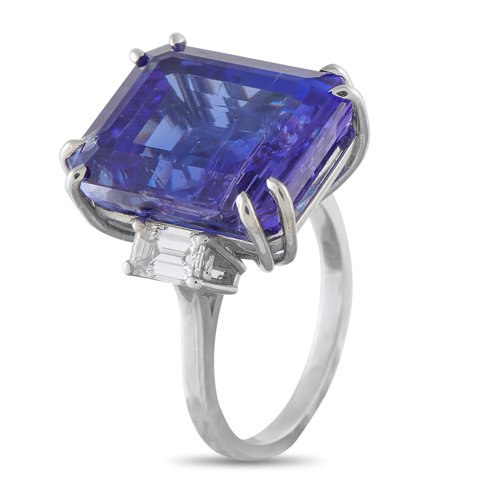 Platinum 1.10ct Diamond and Tanzanite Ring MF19-031726 (1 of 1)