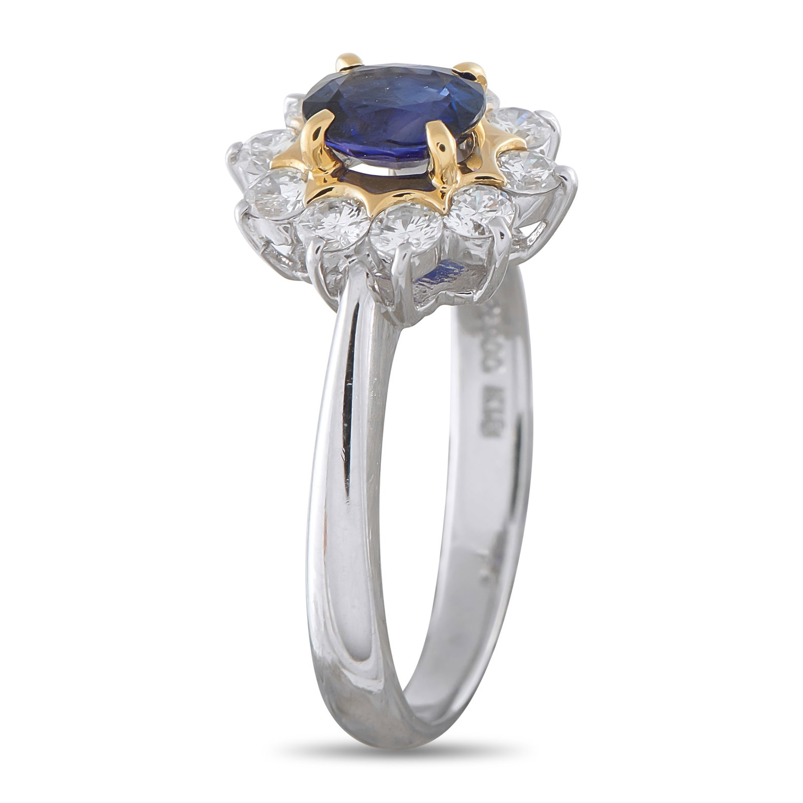 Platinum and 18K Yellow Gold 0.58ct Diamond Ring MF33-031626 (1 of 1)