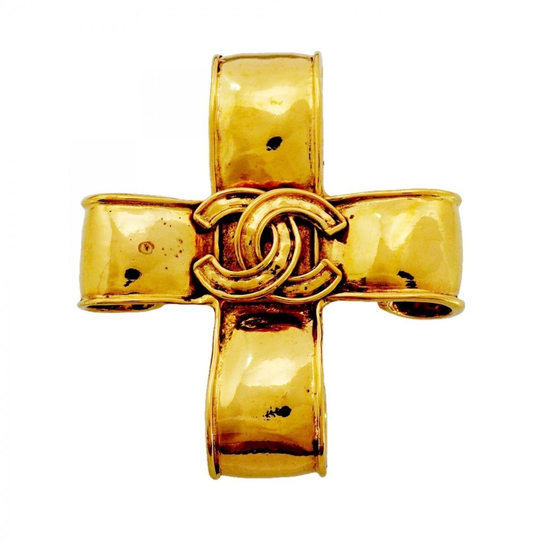 Chanel Brooch, Coco Mark, GP Plated Gold, Women's: --- Catalog ---Category: SizeSize (HxWxD): 6.42cm x 5.64cm / 2.52'' x 2.22''Category: DesignType: BroochColor: GoldGender: WomenMaterial: Gold platingCategory: GeneralBrand: Chanel--- Item List ---Sec