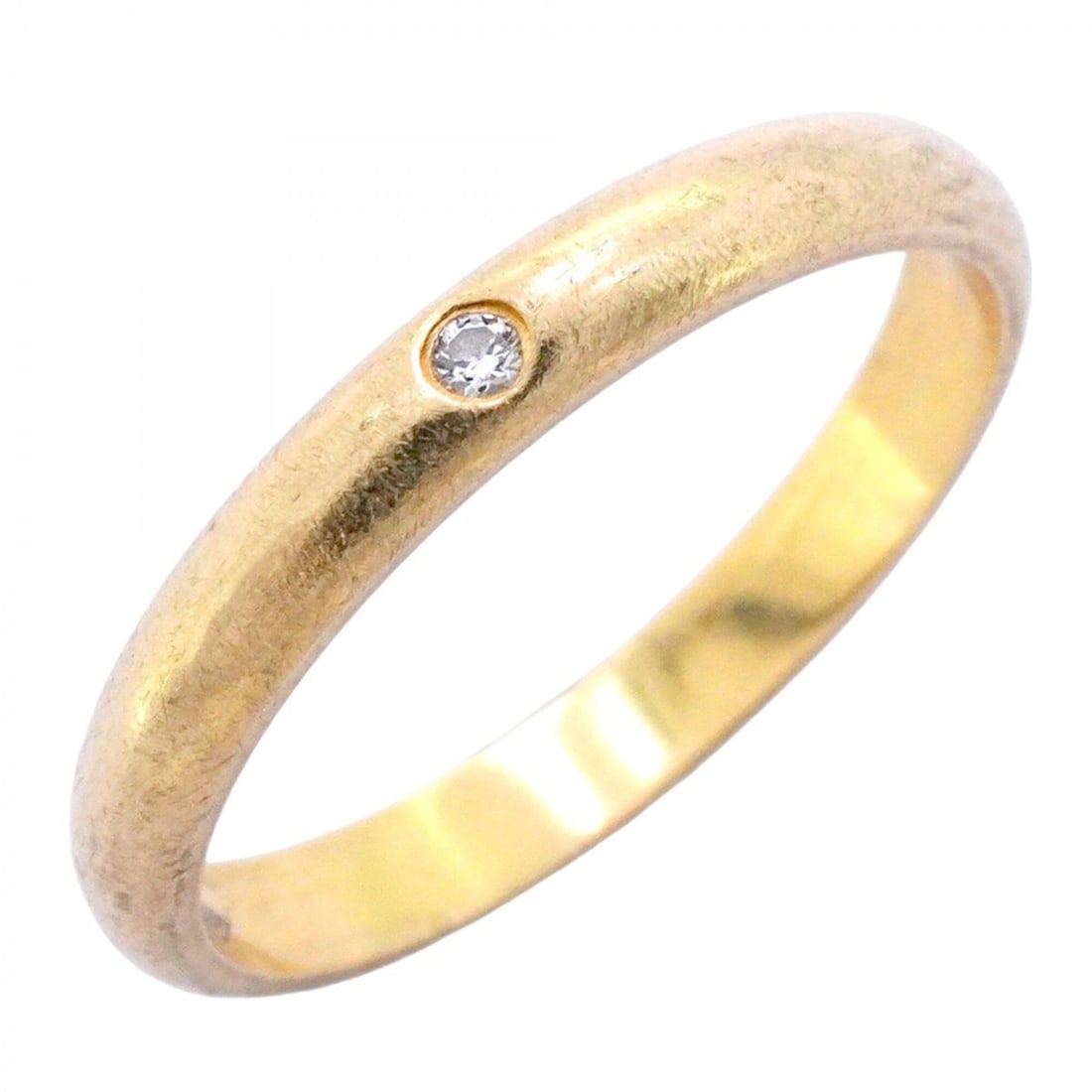 Cartier Classic Ring, 1PD (18K Yellow Gold) with Diamond, Size #50, Ladies' Ring: --- Catalog ---Category: SizeUS Size: 5.5Brand Size: 50Category: DesignType: Band ringStone: DiamondGender: WomenMaterial: Yellow gold (18K)Category: GeneralBrand: Cartier--- Item List ---Section: Con