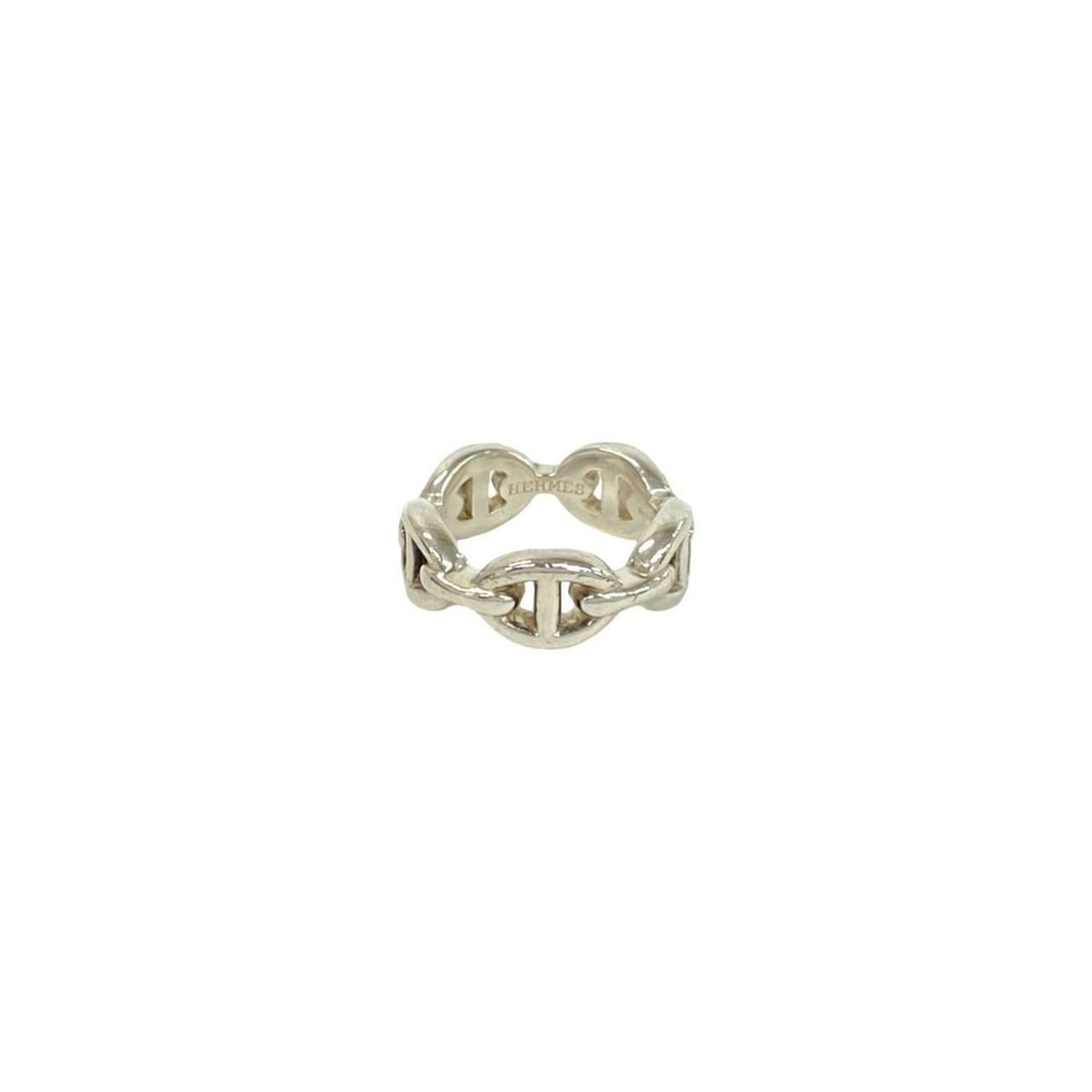 HERMES Hermes Enchainée Ring, Sterling Silver 925, Women's Accessory, 68012: --- Catalog ---Category: SizeJP Size: 7US Size: 4Category: DesignType: Band ringColor: SilverGender: WomenMaterial: Silver 925Category: GeneralBrand: Hermes--- Item List ---Section: ConditionRanking: 
