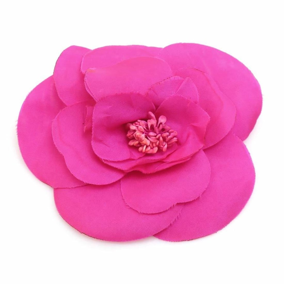 Chanel Brooch Corsage Camellia Textile Magenta Women's e61852a: --- Catalog ---Category: SizeSize (HxWxD): 10cm x 11cm / 3.93'' x 4.33''Category: DesignType: CorsageColor: PinkGender: WomenMaterial: TextileCategory: GeneralBrand: ChanelCountry of Origin: