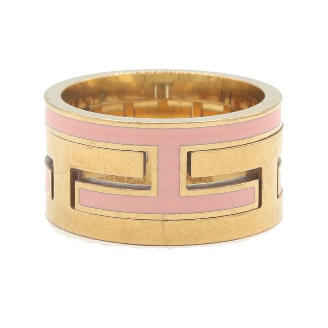 Hermes Ring Move H Pink Gold SV Sterling Silver 925 Size 49 Women's HERMES (1 of 6)
