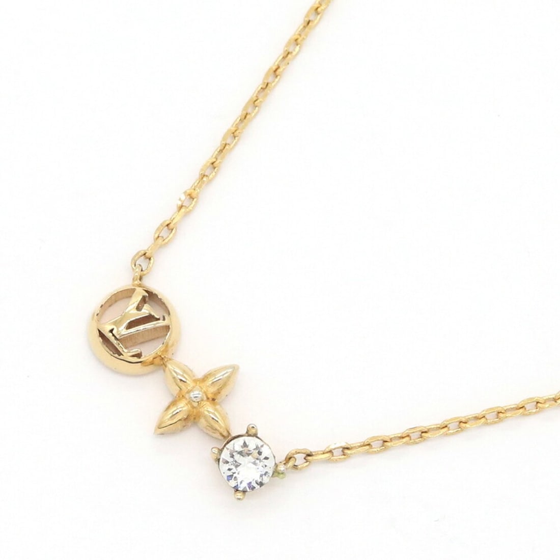 Louis Vuitton Petit M00368 Gold Metal Pendant Necklace for Women.: --- Catalog ---Category: SizePendant Size: 7mm x 16mm / 0.27'' x 0.62''Neck Circumference: 36.5 cm - 42 cm / 14.37'' - 16.53''Category: DesignColor: GoldGender: WomenMaterial: MetalPendant Type: Penda