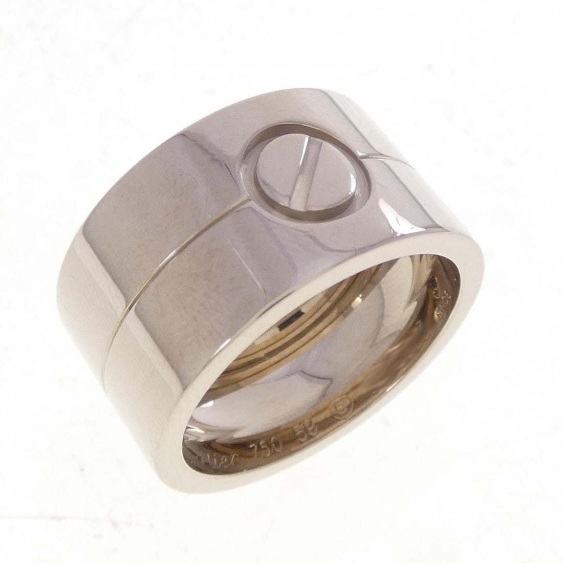 Cartier High Love Ring: --- Catalog ---Category: SizeUS Size: 9.5Brand Size: 59Category: DesignType: Band ringGender: WomenMaterial: White gold (18K)Category: GeneralMPN: B40478Brand: Cartier--- Item List ---Section: Conditi