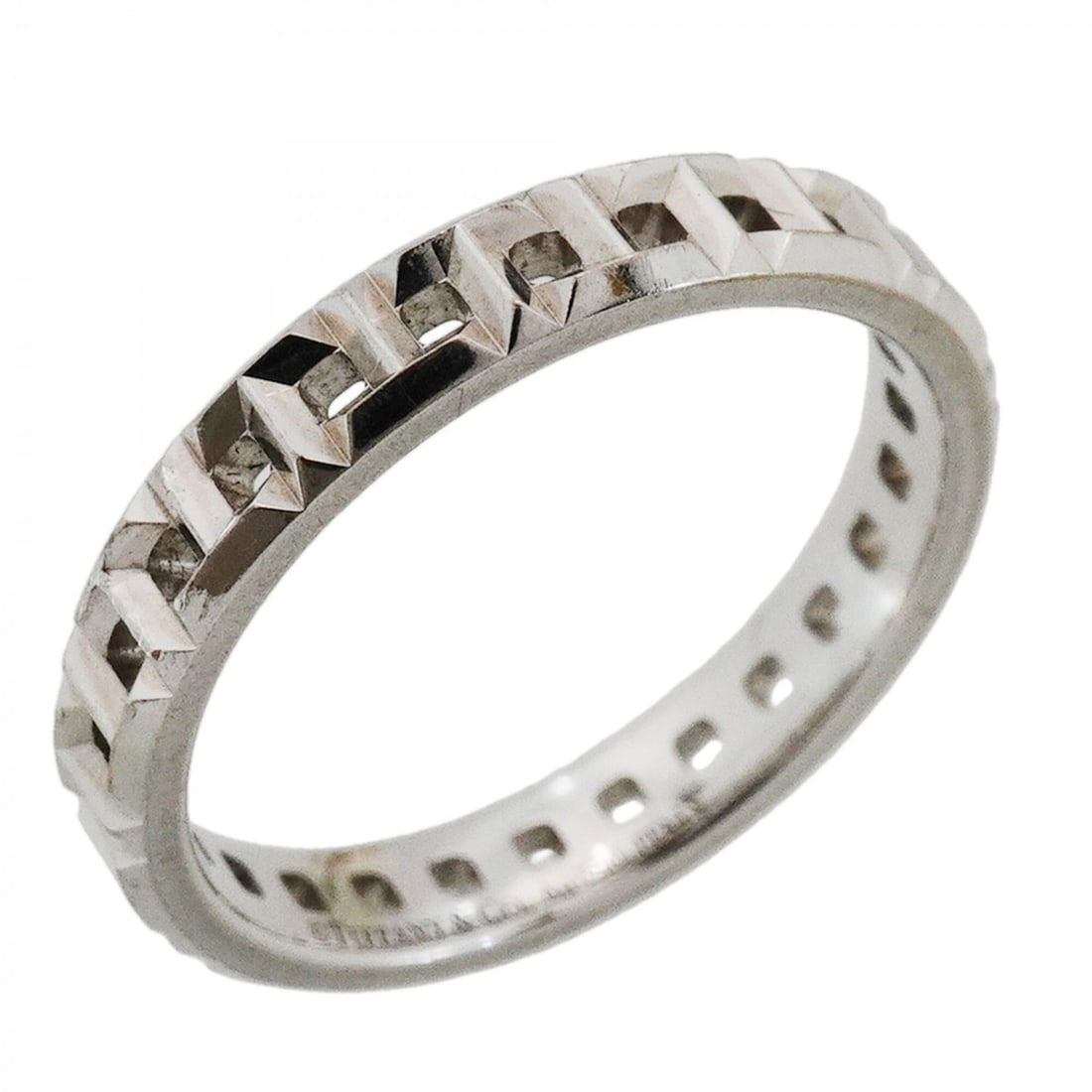Tiffany & Co. T True Narrow Ring, 18K White Gold, Size 13.5 (Women's): --- Catalog ---Category: SizeJP Size: 13.5US Size: 6.5Category: DesignType: Band ringGender: WomenMaterial: White gold (18K)Category: GeneralBrand: Tiffany--- Item List ---Section: ConditionRanking: R