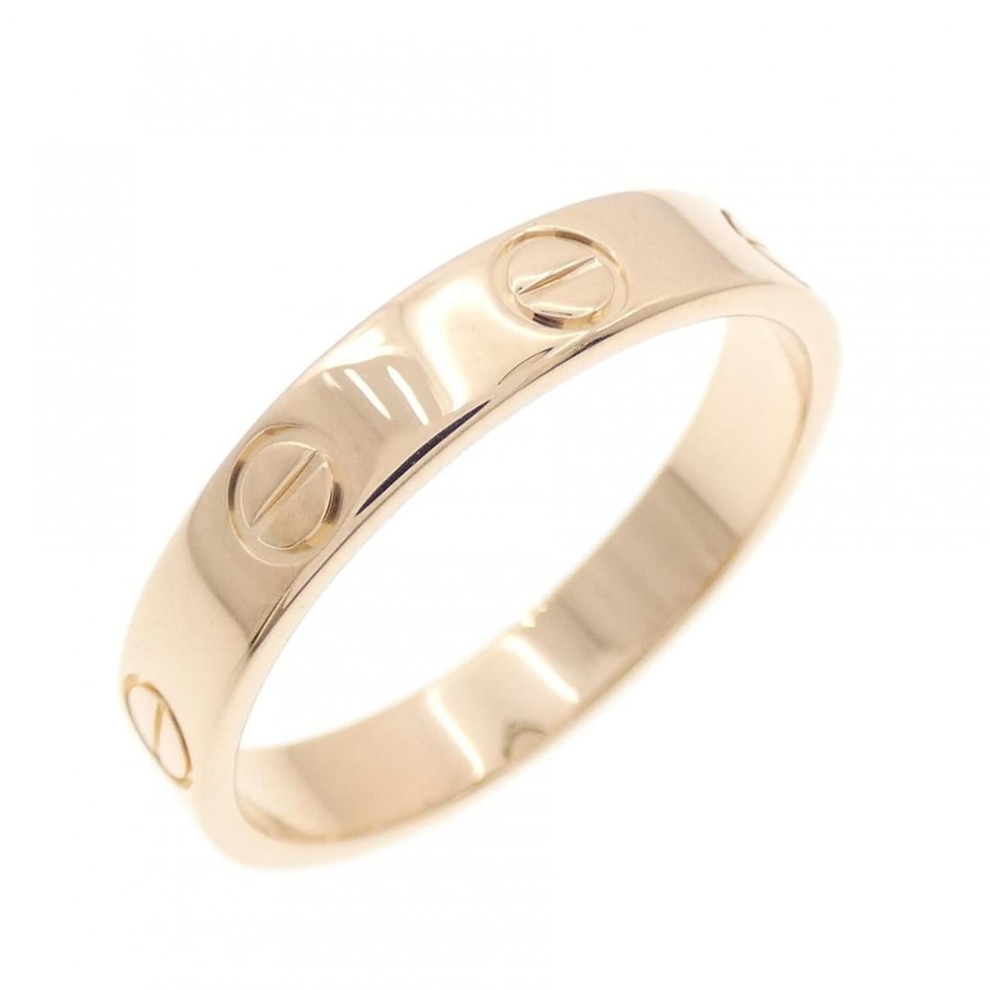 Cartier Mini Love Ring: --- Catalog ---Category: SizeWidth: 3.6mm / 0.14''Weight: 3.2g / 0.11oz.JP Size: 13.5US Size: 6.5Category: DesignType: Band ringGender: WomenMaterial: Pink gold (18K)Category: GeneralLine: LoveBrand: 