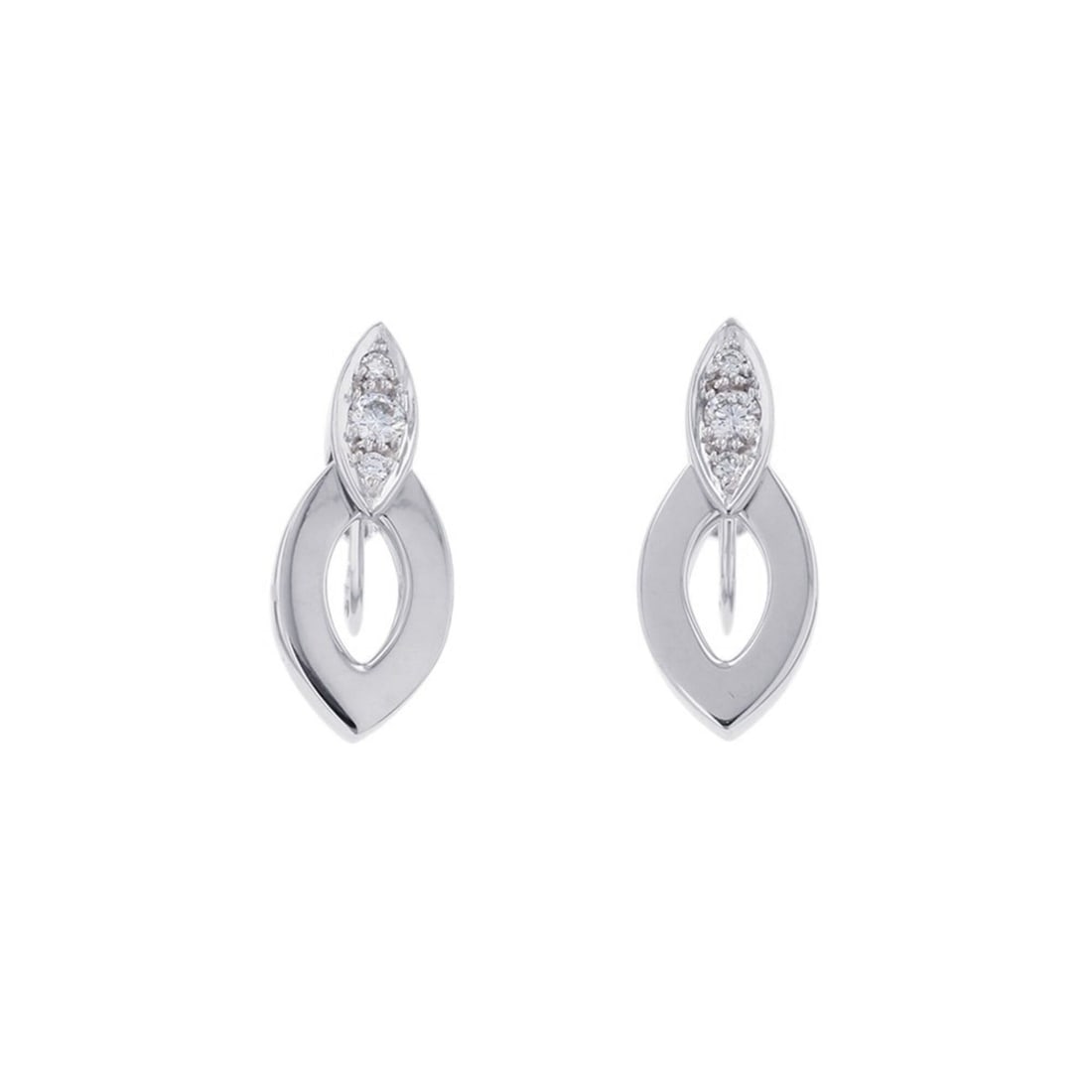 Cartier Diadea Diamond Earrings, 18K White Gold (K14WG), N8022400.: --- Catalog ---Category: SizeSize (HxWxD): 19.80mm x 8.40mm / 0.78'' x 0.33''Category: DesignType: Clip earringsGender: WomenMaterial: White gold (14K), White gold (18K)Category: GeneralBrand: