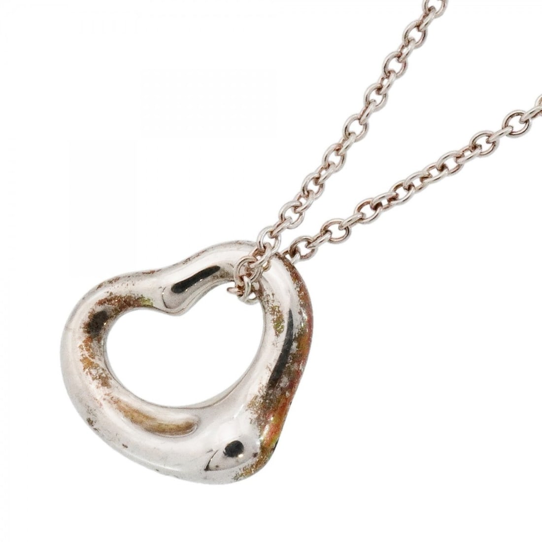 Tiffany & Co. Heart Necklace, Sterling Silver 925, Women's: --- Catalog ---Category: SizePendant Size: 10mm x 11.1mm / 0.39'' x 0.43''Neck Circumference: 40.5 cm / 15.94''Category: DesignGender: WomenMaterial: Silver 925Necklace Type: NecklaceCategory: General