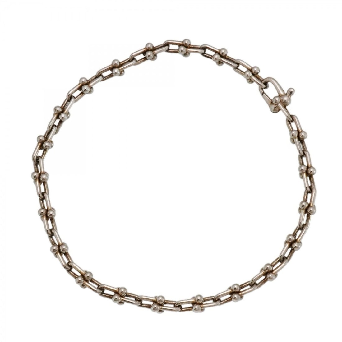 Tiffany & Co. Hardware Micro Bracelet, Sterling Silver 925, Women's: --- Catalog ---Category: SizeLength: 17cm / 6.69''Category: DesignType: Charm braceletGender: WomenMaterial: Silver 925Category: GeneralBrand: Tiffany--- Item List ---Section: ConditionRanking: Rank A