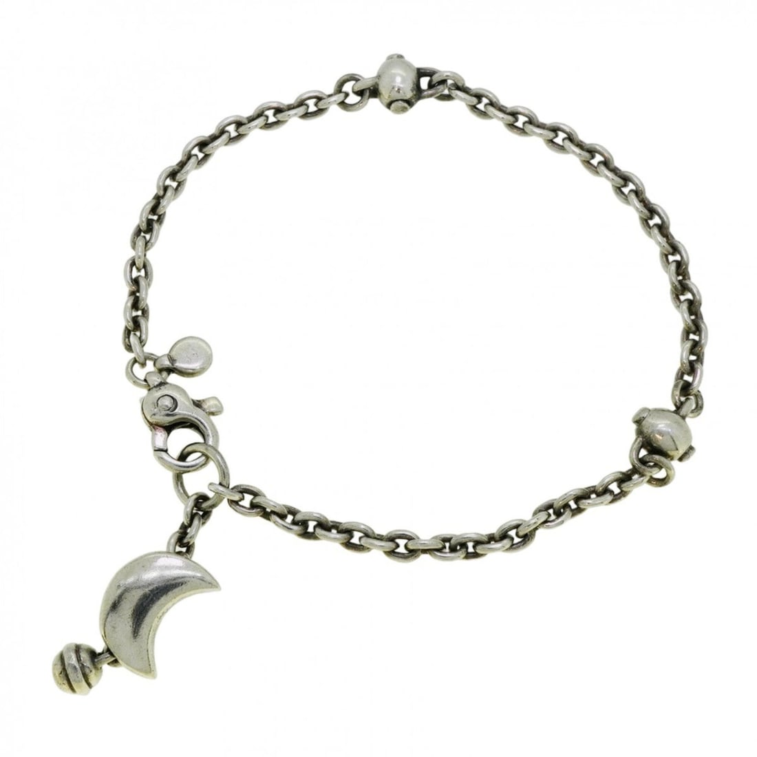 Tiffany & Co. Crescent Moon Bracelet, Sterling Silver 925, Women's: --- Catalog ---Category: SizeLength: 18cm / 7.08''Category: DesignType: Charm braceletGender: WomenMaterial: Silver 925Category: GeneralBrand: Tiffany--- Item List ---Section: ConditionRanking: Rank A