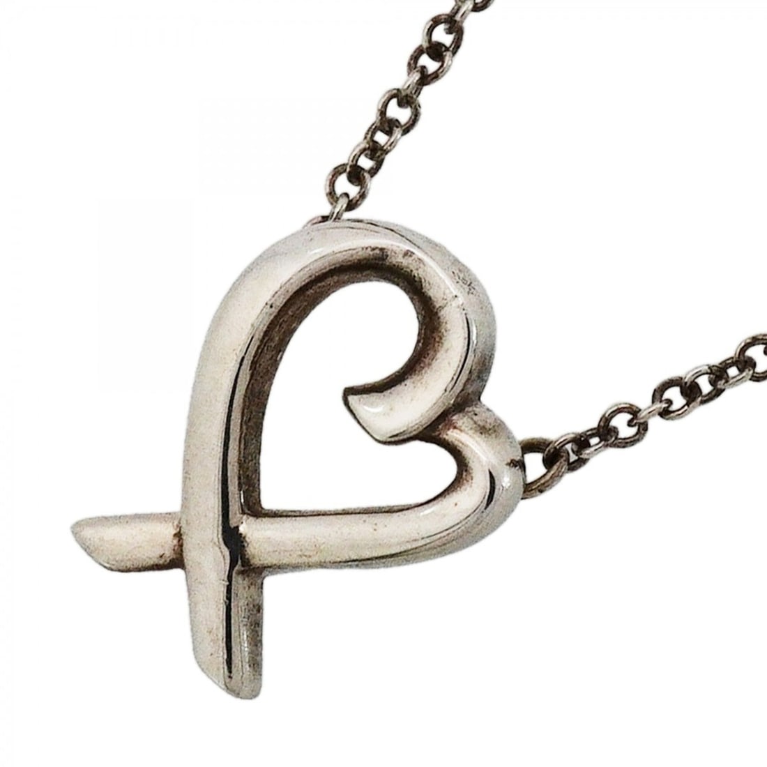 Tiffany & Co. Loving Heart Necklace, Sterling Silver 925, Women's: --- Catalog ---Category: SizePendant Size: 11.6mm x 8.9mm / 0.45'' x 0.35''Neck Circumference: 41.5 cm / 16.33''Category: DesignGender: WomenMaterial: Silver 925Necklace Type: NecklaceCategory: Genera