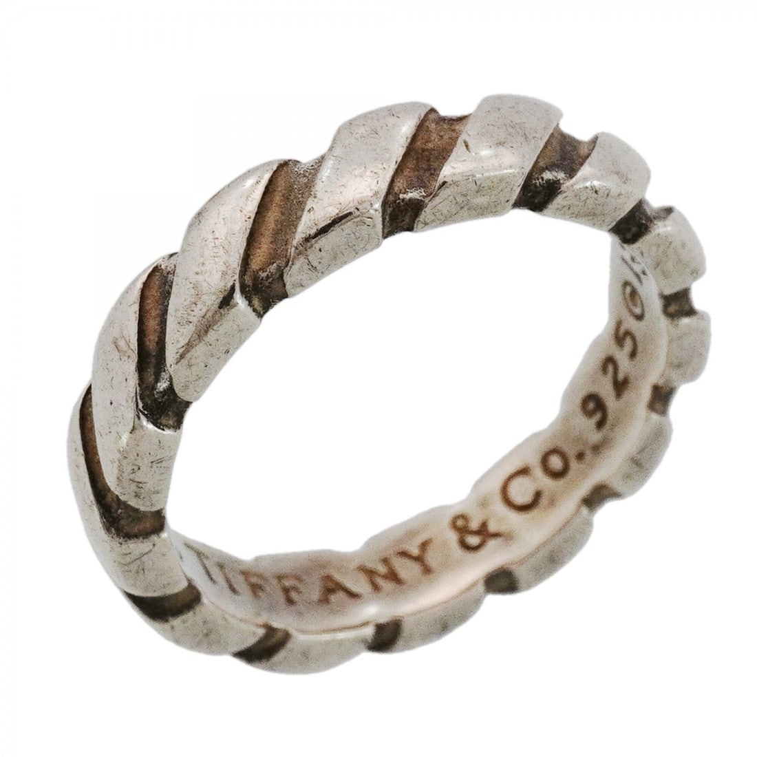 Tiffany & Co. Twist Ring, Sterling Silver 925, Size 9, Women's, P2820593: --- Catalog ---Category: SizeJP Size: 9US Size: 5Category: DesignType: Band ringGender: WomenMaterial: Silver 925Category: GeneralBrand: Tiffany--- Item List ---Section: ConditionRanking: Rank AB Used