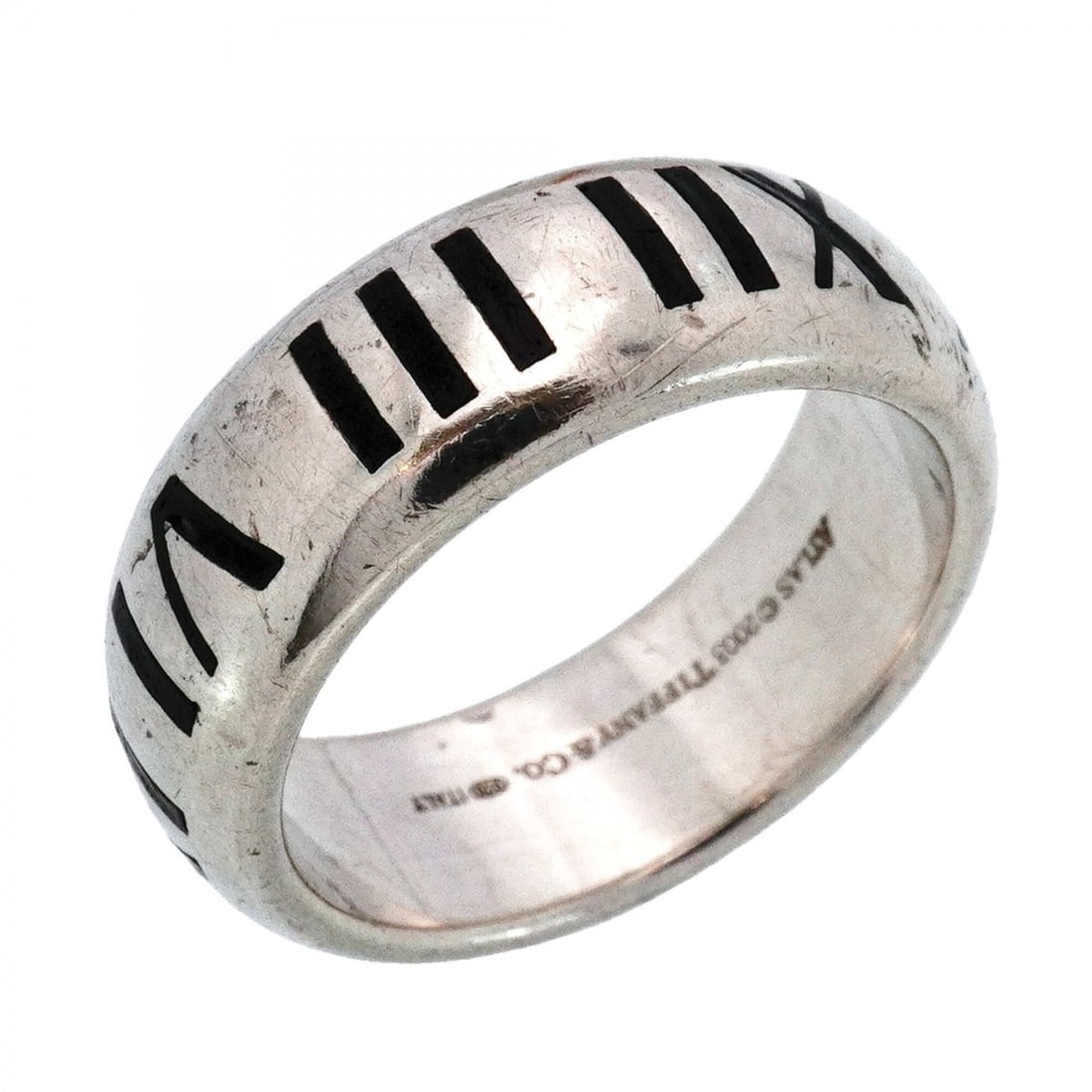 Tiffany & Co. Atlas Ring, Sterling Silver 925, Size 19, Men's, P2716585: --- Catalog ---Category: SizeJP Size: 19US Size: 9.5Category: DesignType: Band ringGender: MenMaterial: Silver 925Category: GeneralBrand: Tiffany--- Item List ---Section: ConditionRanking: Rank AB Use