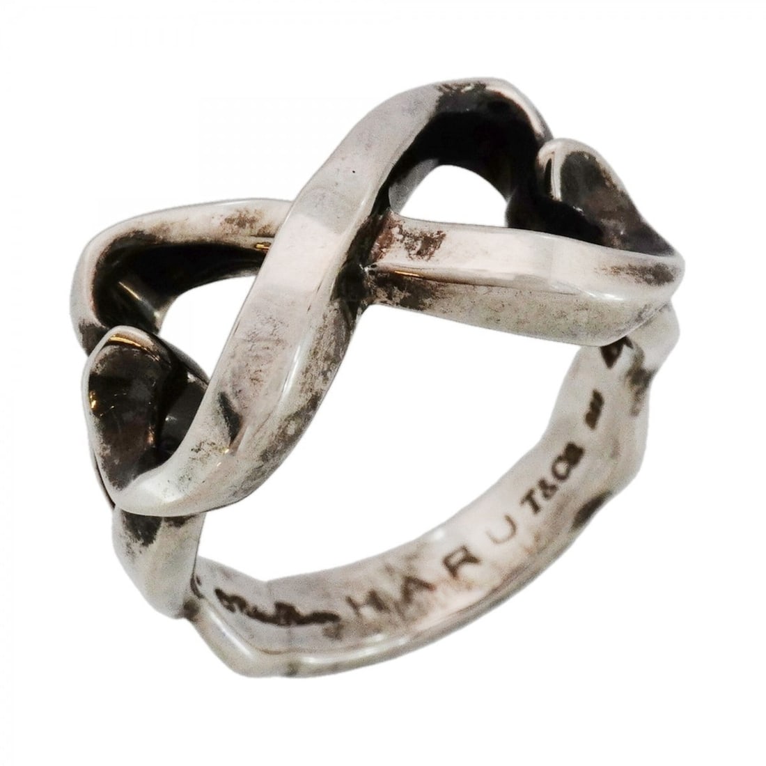 Tiffany & Co. Double Loving Heart Ring, Sterling Silver 925, Size 13, Women's, P2695632: --- Catalog ---Category: SizeJP Size: 13US Size: 6.5Category: DesignType: Band ringGender: WomenMaterial: Silver 925Category: GeneralBrand: Tiffany--- Item List ---Section: ConditionRanking: Rank AB U