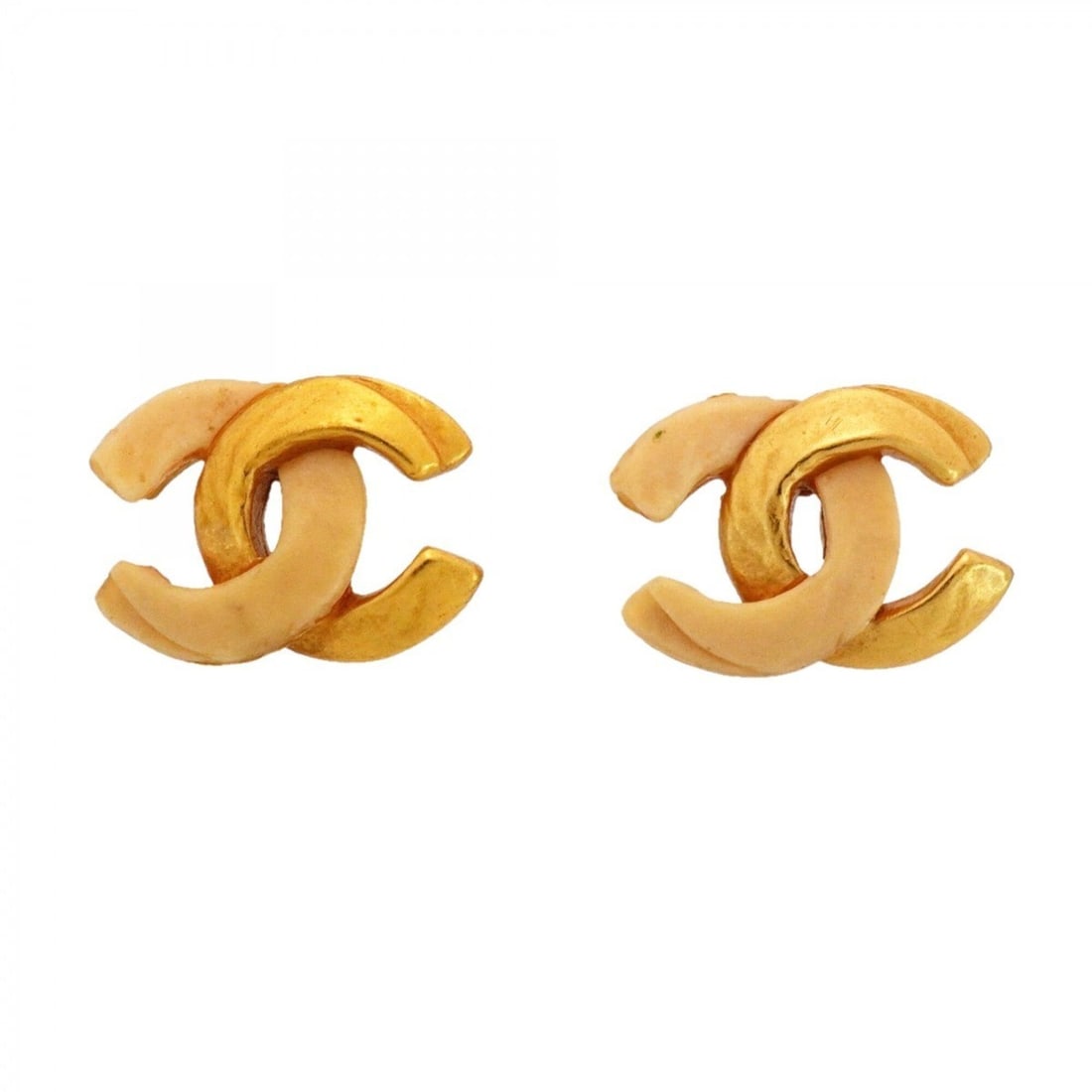 Chanel Coco Mark Earrings, GP Plated, Gold, White, Women's, P2565268: --- Catalog ---Category: SizeSize (HxWxD): 12.60mm x 17.20mm / 0.50'' x 0.68''Category: DesignType: Stud earringsColor: Gold, WhiteGender: WomenMaterial: Gold platingCategory: GeneralBrand: Chanel--- 