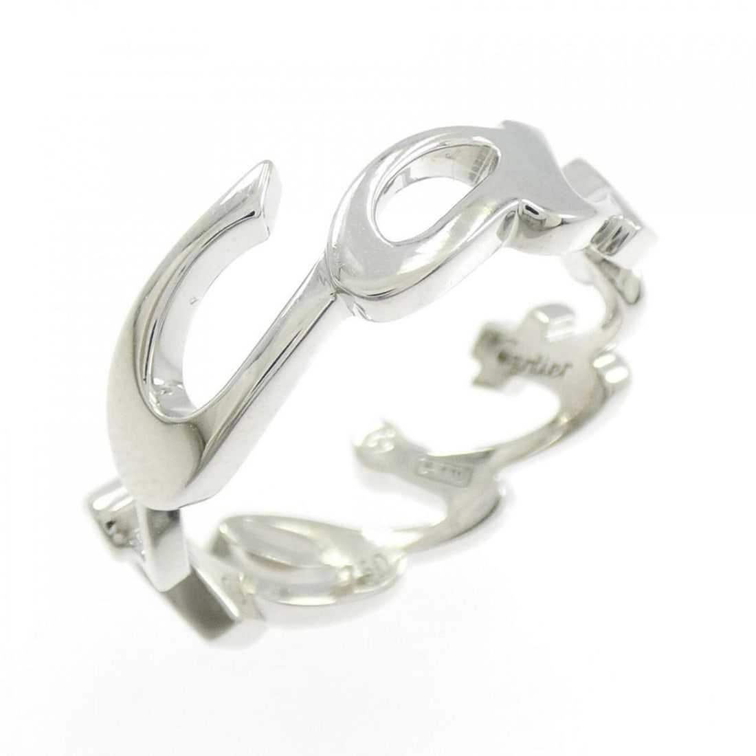 Cartier Signature 2004 Christmas Limited Edition Ring: --- Catalog ---Category: SizeUS Size: 9Brand Size: 58Category: DesignType: Band ringGender: Men,WomenMaterial: White gold (18K)Category: GeneralBrand: Cartier--- Item List ---Section: