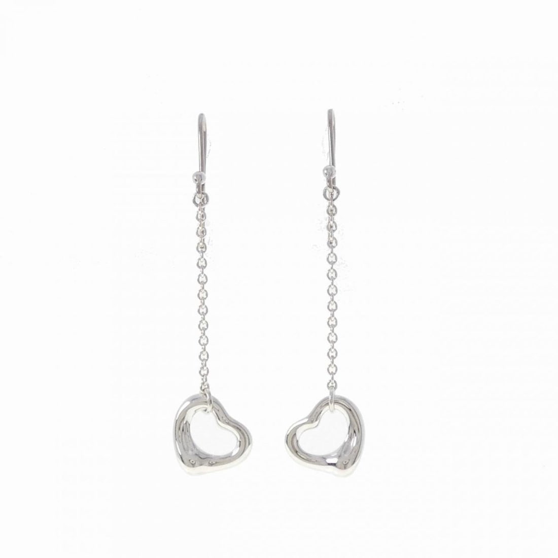 Tiffany Open Heart Drop Earrings: --- Catalog ---Category: SizeSize (HxWxD): 37.40mm x 10.30mm / 1.47'' x 0.41''Category: DesignType: Drop earringsColor: SilverGender: WomenMaterial: Silver 925Category: GeneralMPN: 60112465Brand: Tiff