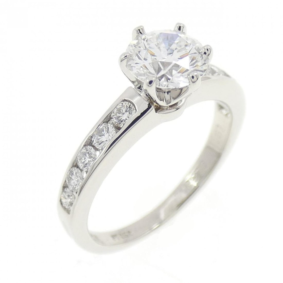 Tiffany & Co. Solitaire Channel Setting Ring 0.67 CT: --- Catalog ---Category: SizeJP Size: 7.0US Size: 4Category: DesignType: Band ringStone: DiamondGender: WomenMaterial: Platinum 950Category: GeneralMPN: 397360Brand: Tiffany--- Item List ---Section: C