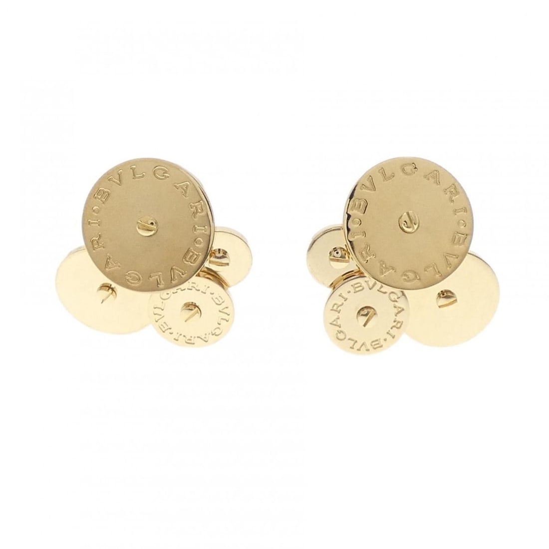 Bvlgari Cycladi Earrings: --- Catalog ---Category: SizeSize (HxWxD): 18.10mm x 18.10mm / 0.71'' x 0.71''Category: DesignType: Stud earringsGender: WomenMaterial: Yellow gold (18K)Category: GeneralBrand: Bvlgari--- Item List
