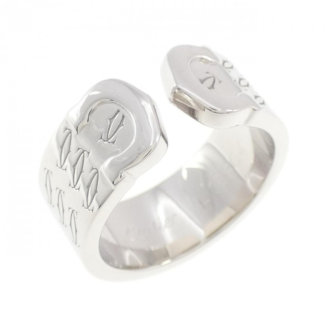 Cartier C2 2000 Christmas Limited Edition Ring: --- Catalog ---Category: SizeJP Size: 11US Size: 6Category: DesignType: Band ringGender: WomenMaterial: White gold (18K)Category: GeneralLine: C2Brand: Cartier--- Item List ---Section: ConditionRankin