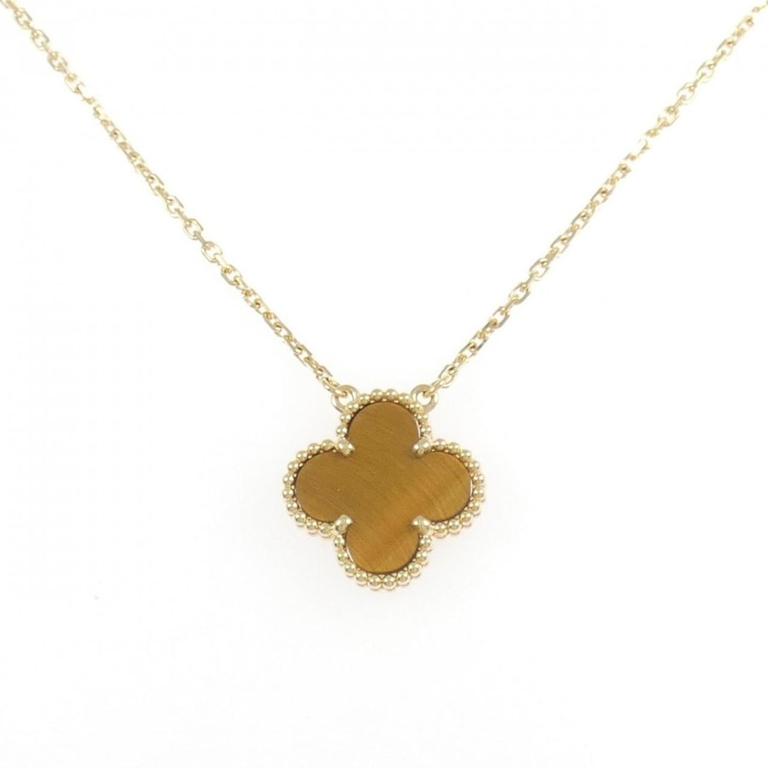 Van Cleef & Arpels Vintage Alhambra Necklace: --- Catalog ---Category: SizePendant Size: 14.8mm x 14.8mm / 0.58'' x 0.58''Neck Circumference: 37 cm - 42 cm / 14.56'' - 16.53''Category: DesignGender: WomenMaterial: Yellow gold (18K)Pendant Type: