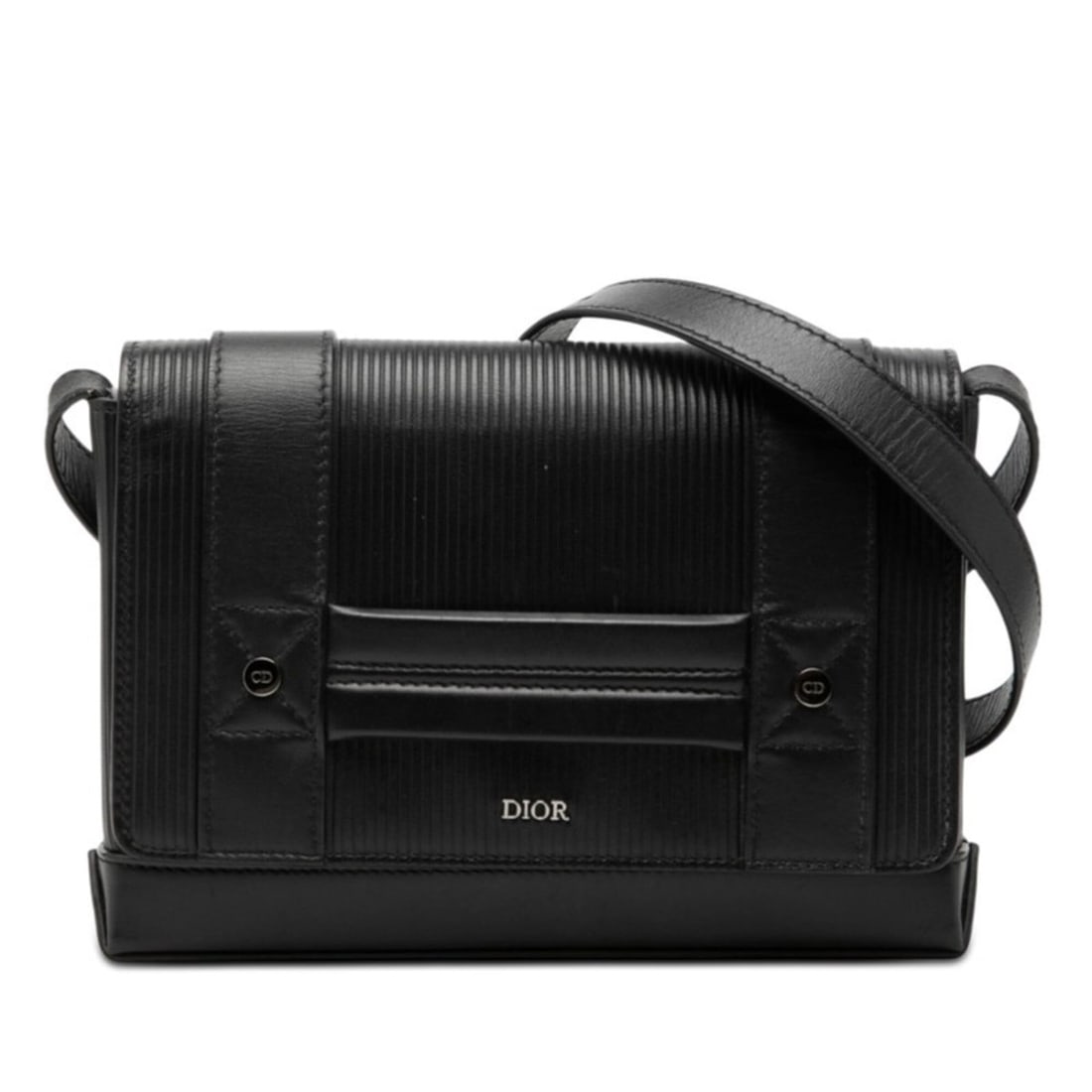 Christian Dior Dior WWDIOR Crossbody Shoulder Bag, Black Leather, Women's: --- Catalog ---Category: SizeSize (HxWxD): 15cm x 20.5cm x 4cm / 5.9'' x 8.07'' x 1.57''Category: DesignType: Shoulder bagColor: BlackGender: WomenMaterial: Leather Category: GeneralBrand: Christian D