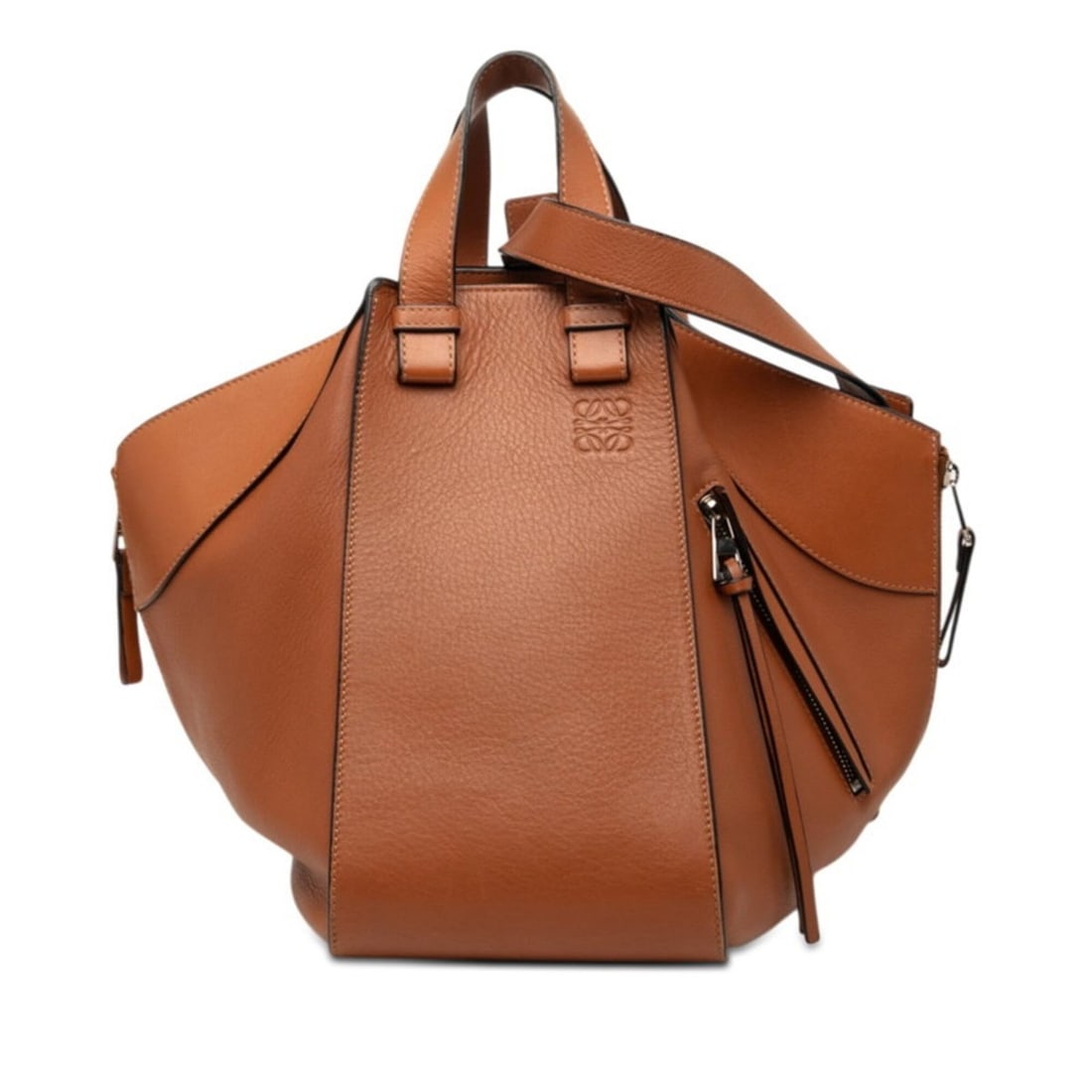 Loewe Anagram Hammock Small Handbag Shoulder Bag 2-Way Brown Leather Women's LOEWE (1 of 9)