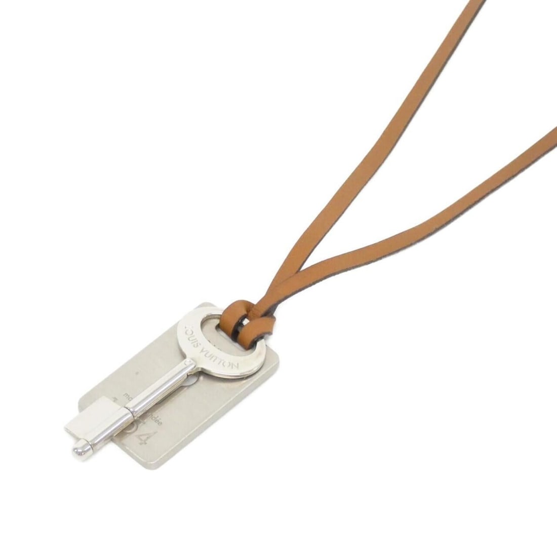 Louis Vuitton Necklace Travel Key M68095: --- Catalog ---Category: SizePendant Size: 45mm x 20mm / 1.77'' x 0.78''Neck Circumference: 59 cm / 23.22''Category: DesignColor: Cognac, SilverGender: Men,WomenNecklace Type: NecklaceCategory: