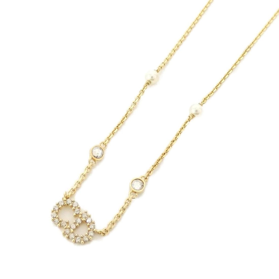 Christian Dior Claire Di Lune N1033CDLCY Necklace: --- Catalog ---Category: SizePendant Size: 8mm x 12mm / 0.31'' x 0.47''Neck Circumference: 38 cm - 41 cm / 14.96'' - 16.14''Category: DesignColor: Clear, Gold, WhiteGender: WomenNecklace Type: