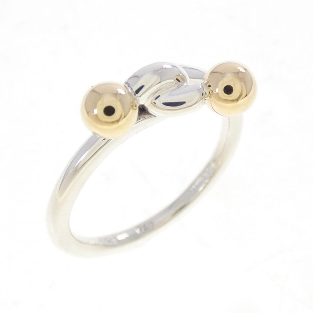 Tiffany hook ring: --- Catalog ---Category: SizeJP Size: 10.0US Size: 5.5Category: DesignType: Band ringGender: WomenMaterial: Silver 925, Yellow gold (18K)Category: GeneralBrand: Tiffany--- Item List ---Section: Condit