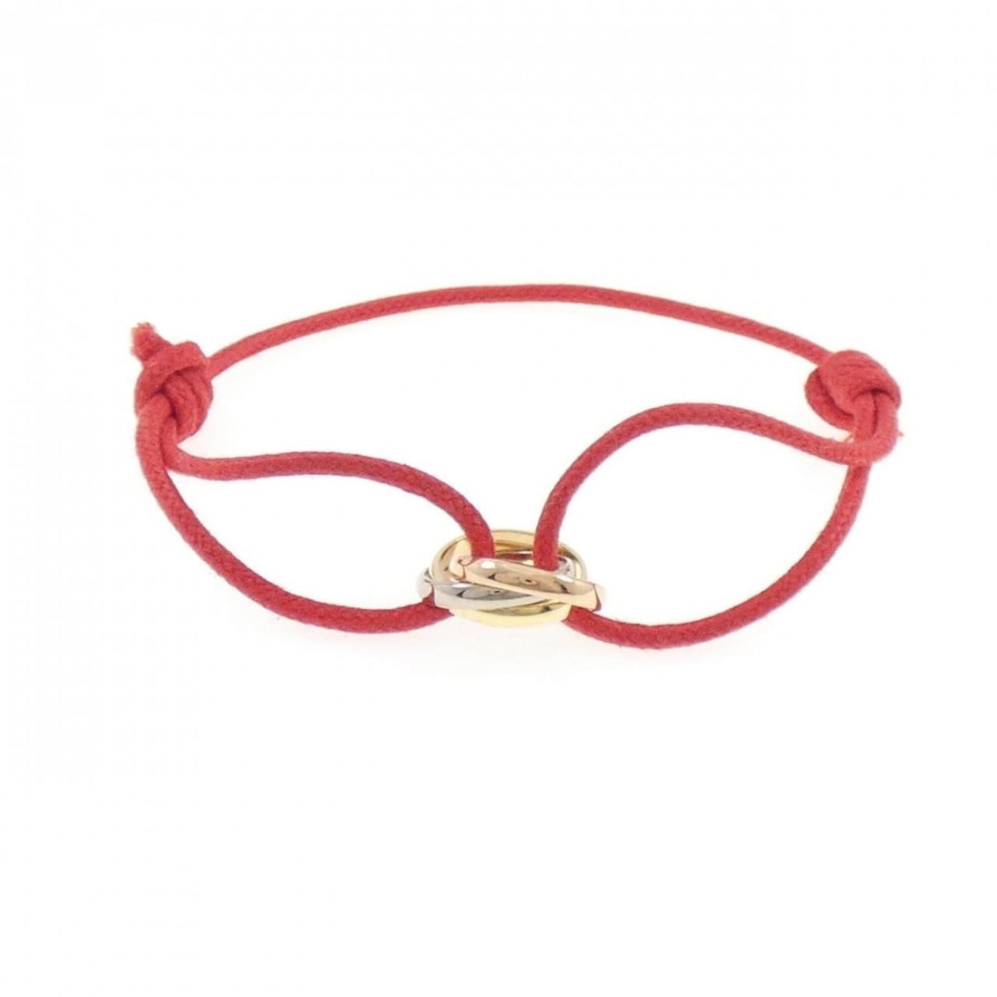 Cartier Trinity Cord Bracelet: --- Catalog ---Category: DesignType: Charm braceletGender: WomenMaterial: Pink gold (18K), White gold (18K), Yellow gold (18K)Category: GeneralMPN: B6016700Brand: Cartier--- Item List ---Section: