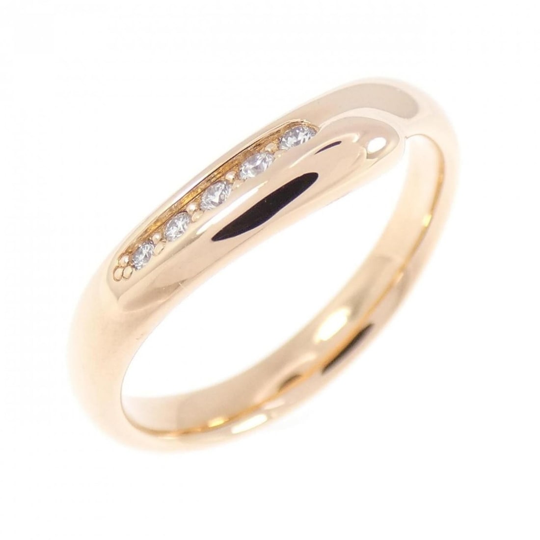 Tiffany Open Heart Ring: --- Catalog ---Category: SizeJP Size: 8US Size: 4.5Category: DesignType: Band ringGender: WomenMaterial: Pink gold (18K)Category: GeneralBrand: Tiffany--- Item List ---Section: ConditionRanking: Rank