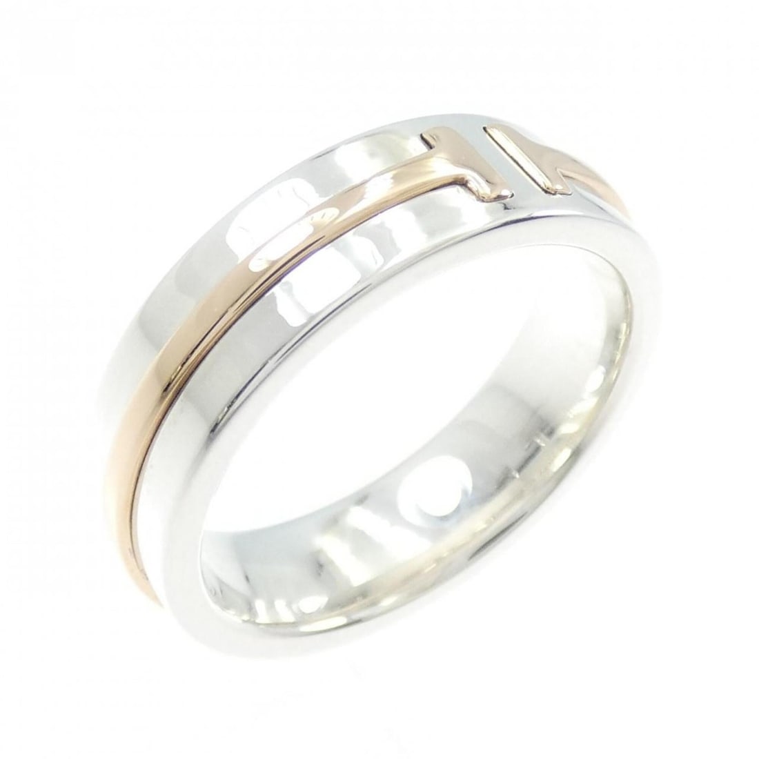 Tiffany T Toe Ring: --- Catalog ---Category: SizeJP Size: 12.5US Size: 6.5Category: DesignType: Band ringGender: WomenMaterial: Pink gold (18K), Silver 925Category: GeneralBrand: Tiffany--- Item List ---Section: Conditio