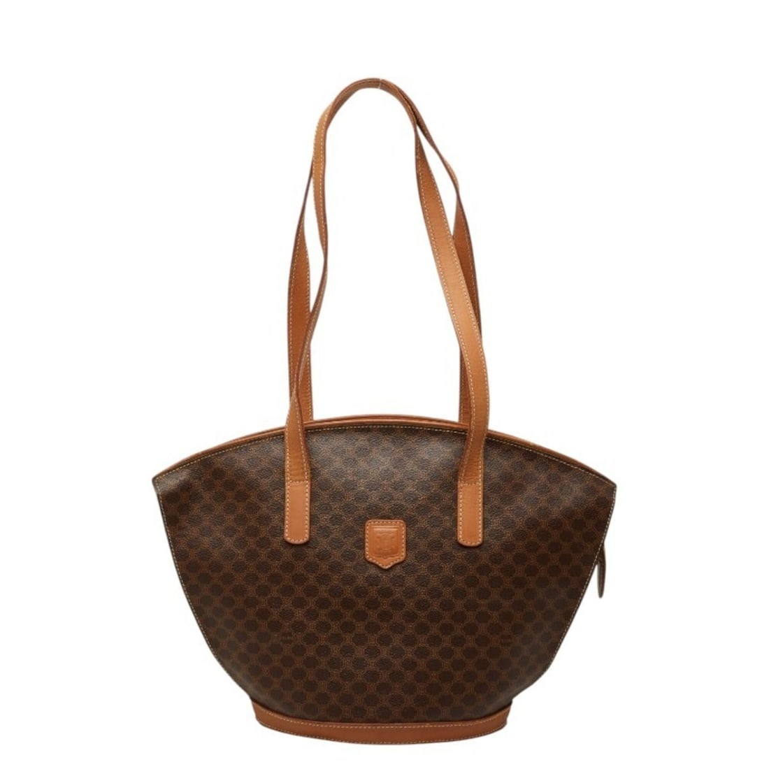 Celine Macadam Handbag Tote Bag Brown Leather Women's CELINE (1 of 15)