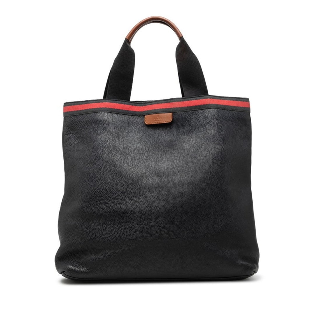 Gucci Tote Bag Handbag 281899 Navy Brown Leather Canvas Women's GUCCI (1 of 8)